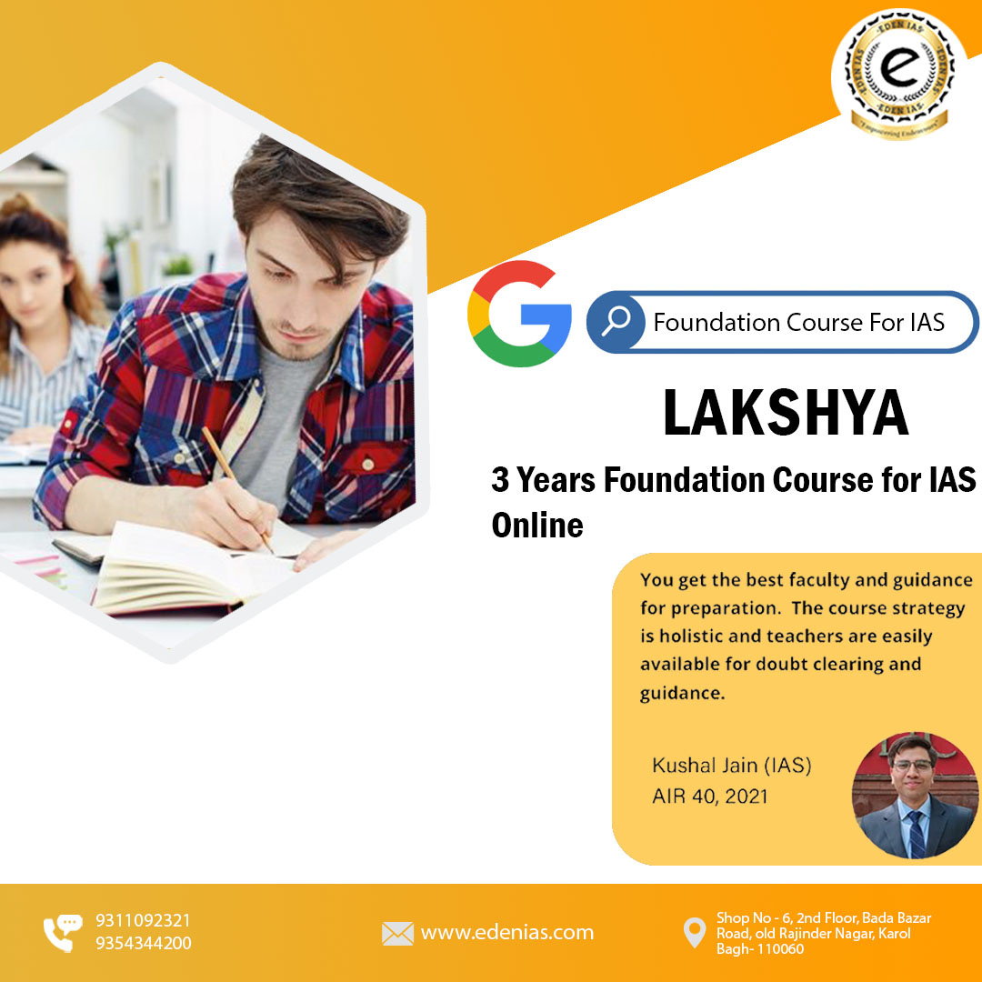 3 Years Foundation Course for IAS Online