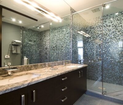 Glass Mosaic Tile Shower