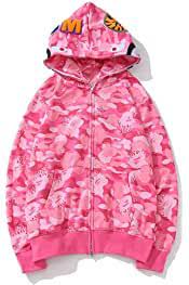 pink bape hoodie & bapeshark jacket